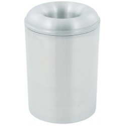 Corbeille à papier anti-feu ronde aluminium 13 litres