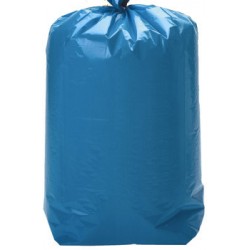 Sacs poubelle bleus 50L à lien coulissant qualité plus 35 microns (le carton de 100)