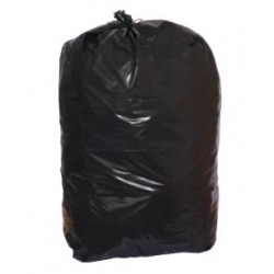 Sacs poubelles déchets lourds noirs 130L 75 microns (le carton de 100)