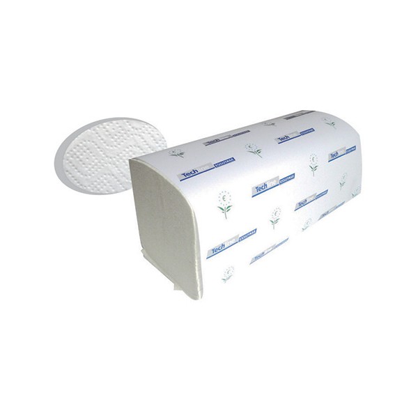 Carton de 25 paquets essuies mains pliés en m blanc Ecolabel 2p 125f
