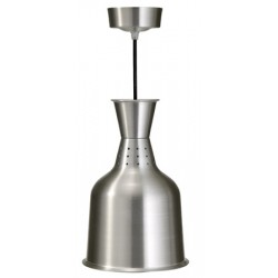 Lampe chauffante abat-jour aluminium diam 18,4 x H28,8 cm