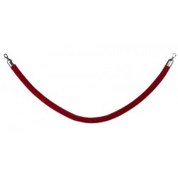 Cordon rouge embouts chromé L150 cm