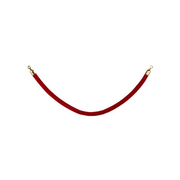 Cordon rouge embouts dorés L150 cm