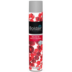 Lot de 6 aerosols desodorisants Boldair delice de fruits rouge 500 ml