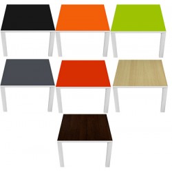 Table d'accueil Design personnalisée ou couleur 60x60 cm