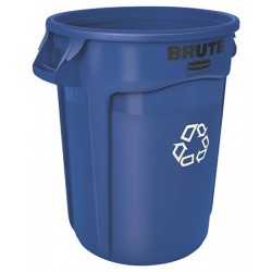 Collecteur Brute avec conduits d'aération 121,1 L bleu recyclage