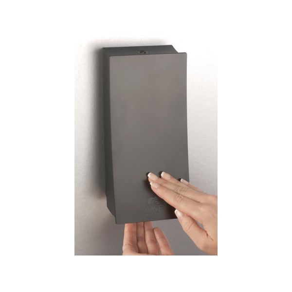 Distributeur de savon 1 réservoir 450 ml Design Plus noir mat