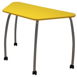 Table maternelle mobile Lucie 120 x 60 x 60 cm mélaminé chants ABS T3 