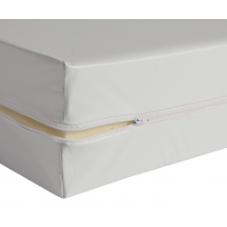 Drap housse MOLLETON, blanc, bonnet de 25 cm, 210 g/m², 160x190 cm