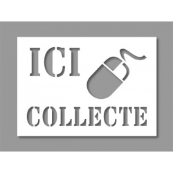 Pochoir ICI collecte 120
