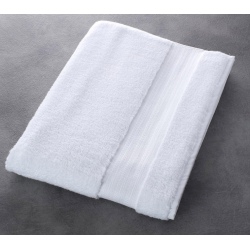 Maxi drap de bain Riviera 100% coton blanc 500 g 100x150 cm (le lot de 3)