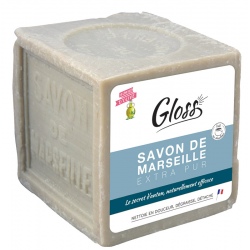Lot de 10 Gloss savon Marseille cube 600 g