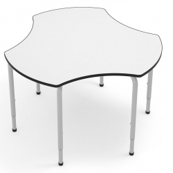 Table modulable et réglable T4 à T6 Trisix diam 123,4 cm