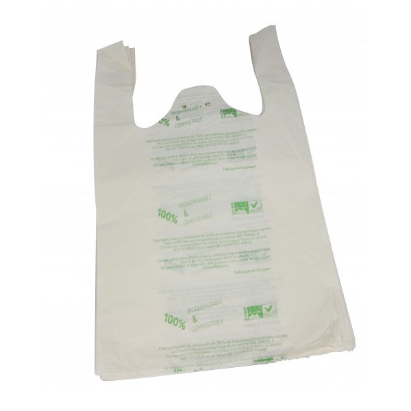 Sacs poubelles compostables 25 microns 120 L (lot de 200 sacs)