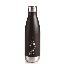 Bouteille thermos inox noire 50 cl