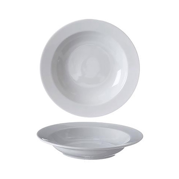 Assiette One creuse ø 220 mm porcelaine blanche (le lot de 10)