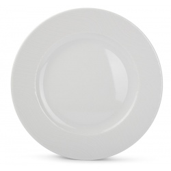 Assiette Ondine plate ø 210 mm porcelaine blanche (le lot de 6)