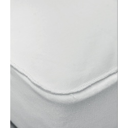 Protège matelas imperméable, Anti-acariens, Forme drap housse, 180x200cm,  Blanc, 100% Polyester, Bonnet de 25cm