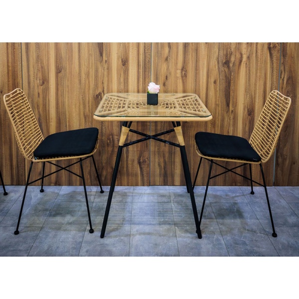 Table empilable Palmier 70 x 70 x H74 cm