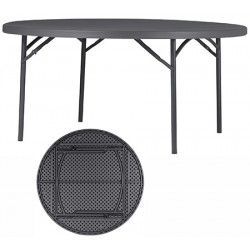 Table pliante polyéthylène Q+ ø 160 cm