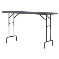 Table polyéthylène pliante et réglable en hauteur L182,9 cm