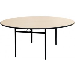 Table pliante 4 pieds Gamma ø 150 mélaminé 22 mm chanc antichoc