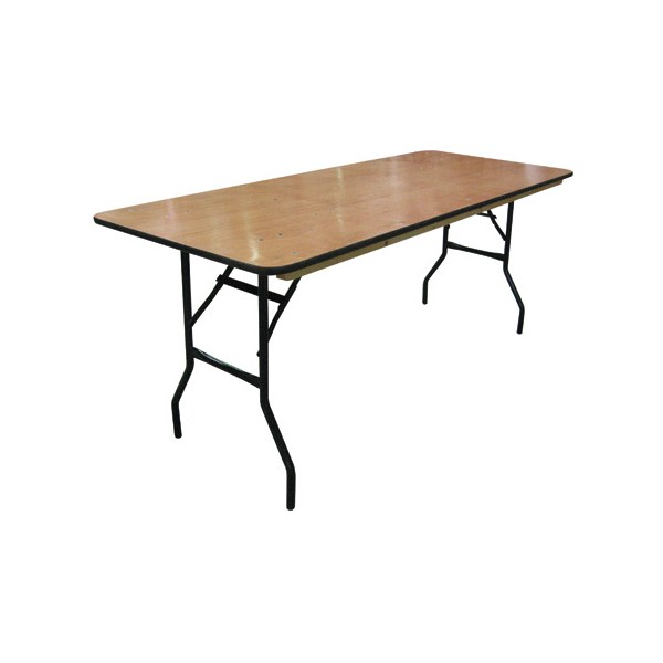 Table pliante plateau bois multi services 200x76 cm