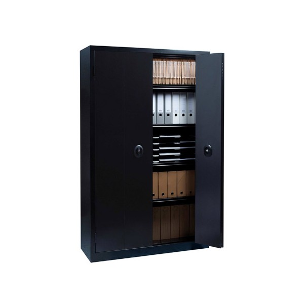 Armoire monobloc métal portes pliantes NF Office Excellence 102x120x43 cm