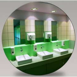 Miroir de sanitaire incassable Plexichok diametre 490 mm