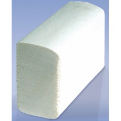Carton de 25 paquets d'essuie-mains plies en Z Ecolabel 150 formats 23x21,6 cm blanc