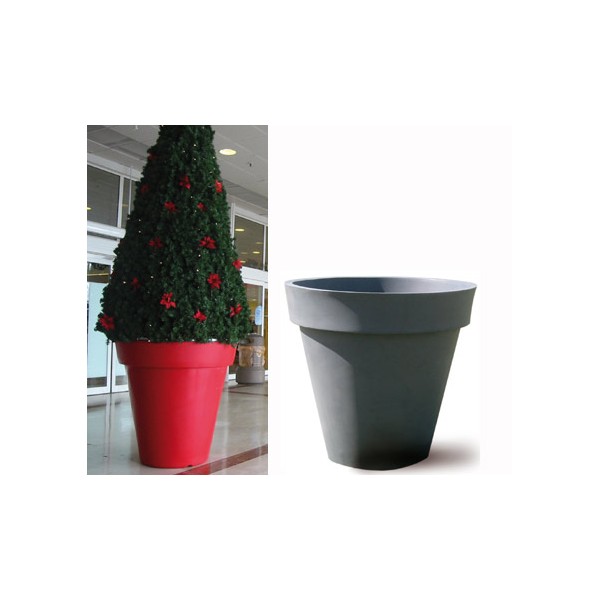 Pot décoratif rond simple peau ø 120xH120 cm 650L