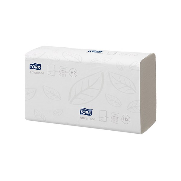 Cartons de 20 paquets essuie mains Tork Xpress Advanced Ecolabel H2 blanc 2p 190f 