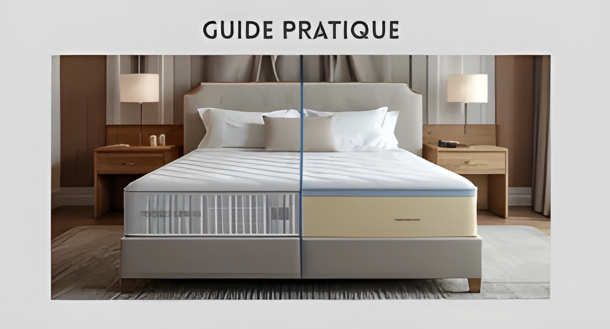 Comparatif matelas ressorts ensachés et mousse haute résilience pour chambre d'hôtel professionnel