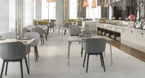 chaise restaurant empilable design bois et métal pour établissement hôtelier moderne